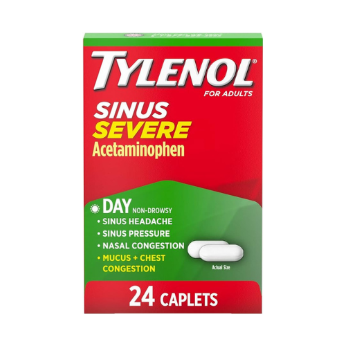 Tylenol Sinus Congestion & Pain Severe Caplets 24 Ct , Tablets