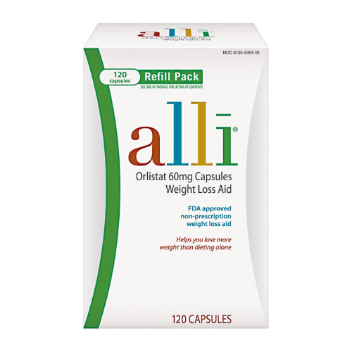 Alli Weight Loss Aid 60mg Capsules Refill 120 Ct , Capsules