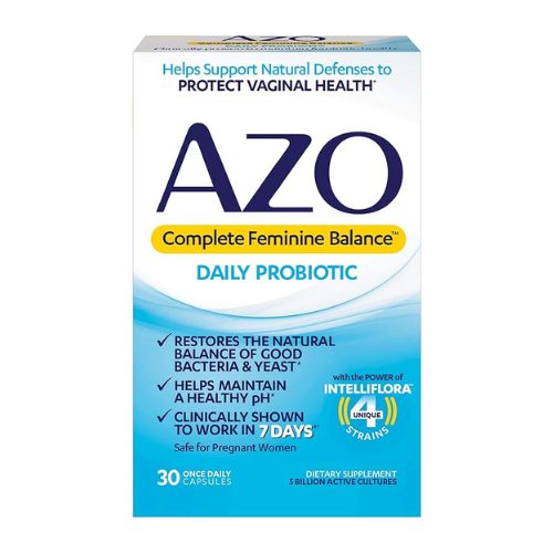 Azo Complete Feminine Balance Daily Probiotic Capsules 30 Ct , Capsules