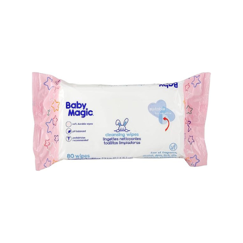 Baby Magic Clnsng Wipes Unscnt 80 , Pads-absorbent