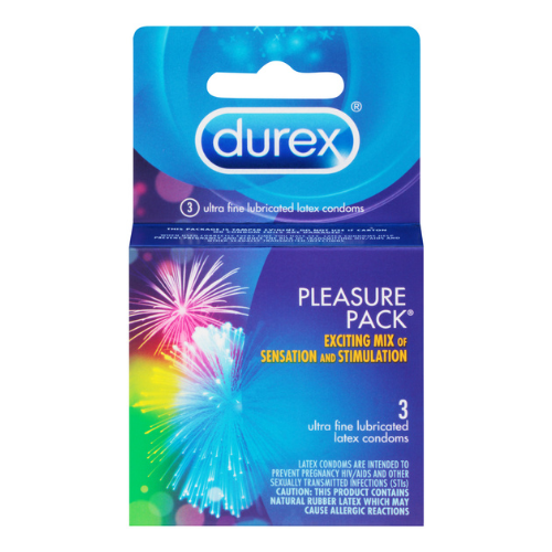 Durex Pleasure Pack Lub #30042 6x3 , Condoms