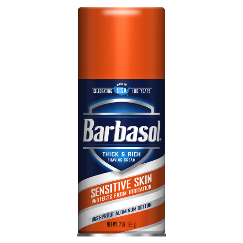 Barbasol Shaving Cream Sensitive Skin 7 Oz , Aerosol Non-medical