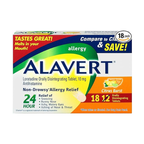 Alavert 24 Hour Orally Disintegrating Tablets Citrus Burst 18 Tablets