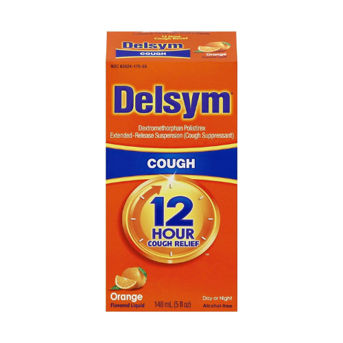 Delsym Cough Suppressant 12 Hour Liquid Orange 5 Oz , Suspension (No Drops)