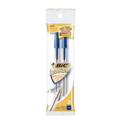 Bic Cristal Pens Blue 12x2 , Each