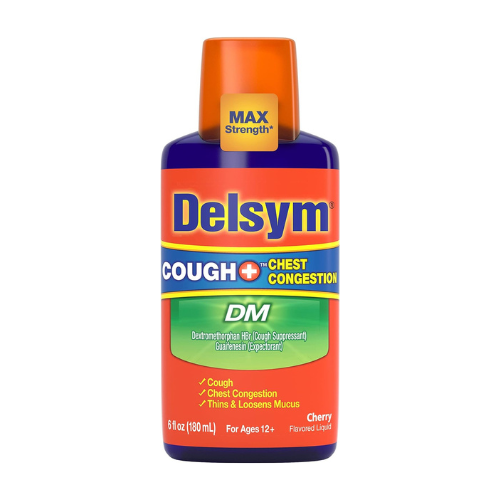 Delsym Cough & Chest Congestion Dm Liquid Cherry 6 Oz , Liquid