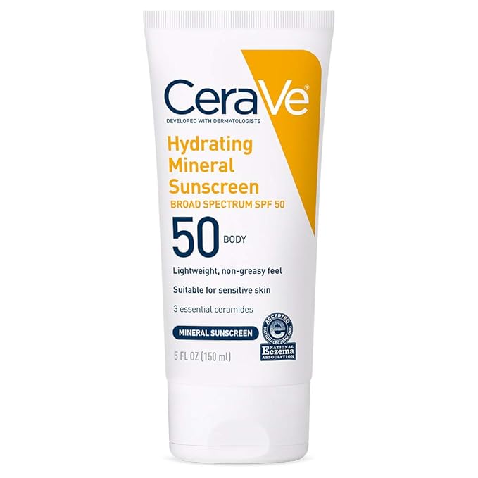Cerave Hydrating Body Spf50 Mineral Sunscreen Lotion 5 Oz
