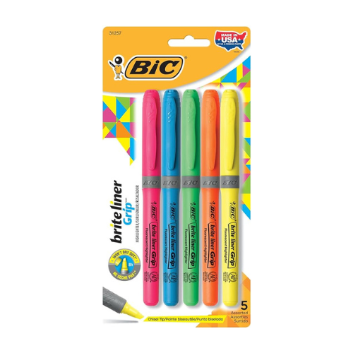 Bic Brite Liner Highlighter 6x5 , Each