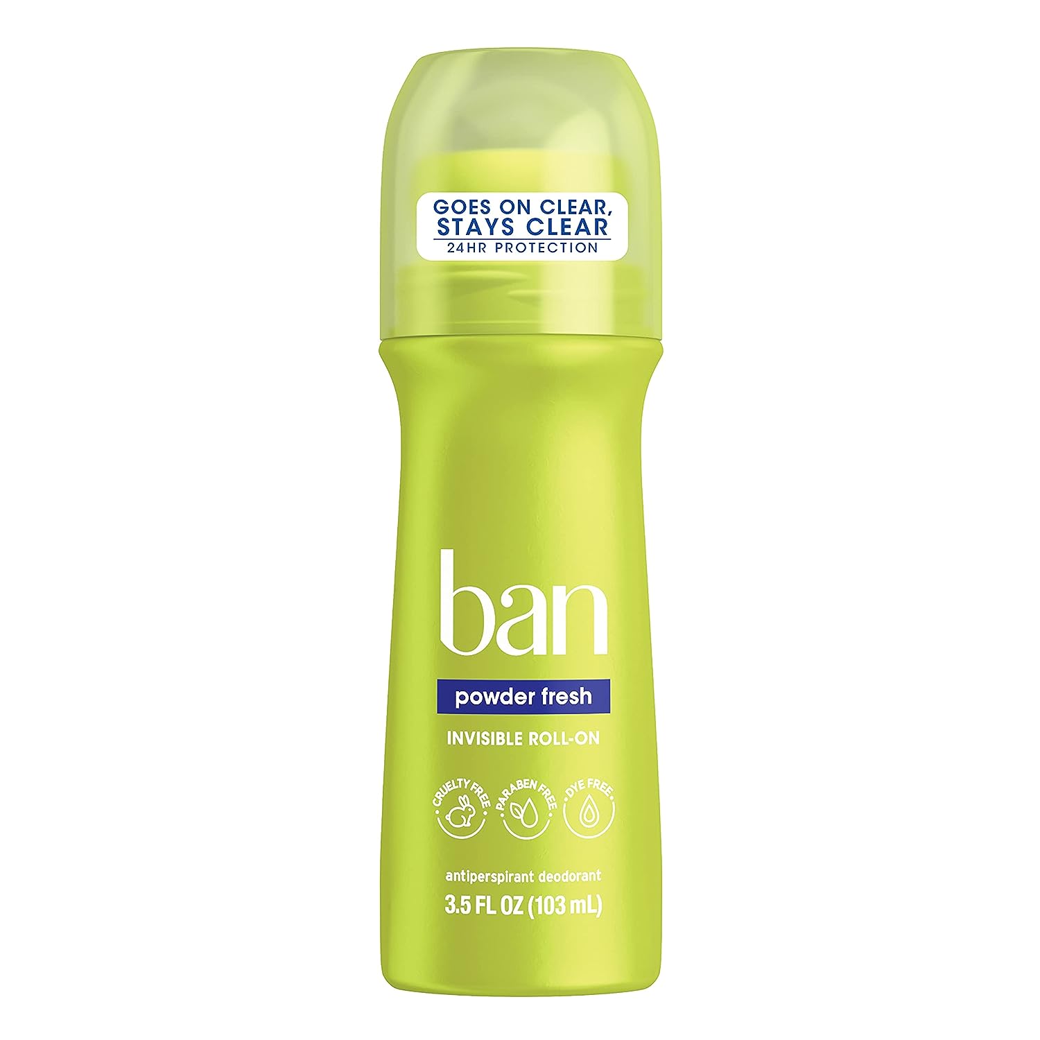 Ban A/P & Deodorant Roll-On Powder Fresh 3.5 oz , Roll-On