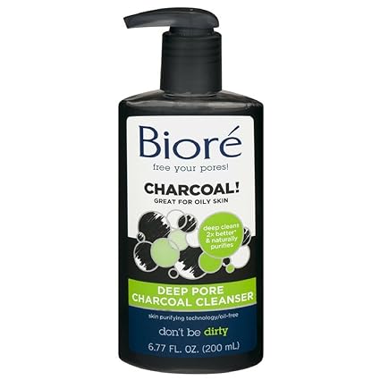 Biore Deep Pore Charcoal Cleanser 6.77 Oz , Gel
