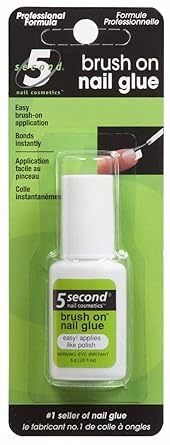 5 Second Brush On Nail Glue 6 Gr , Liquid