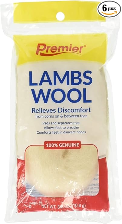 Premier Lambs Wool 3/8 oz (Pack of 6)