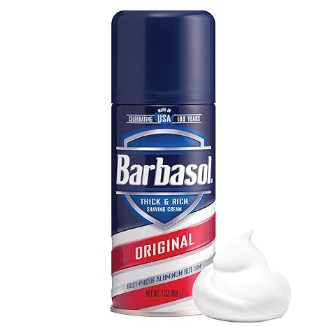 Barbasol Shaving Cream Original 7 Oz , Aerosol Non-medical