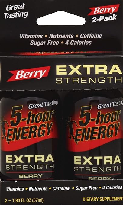 5 Hour Energy Drink Extra Str 2x2 Oz , Liquid