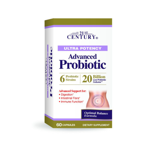21st Century Probiotic Advanced Caplets 60 Ct
