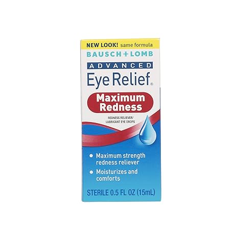 Bausch & Lomb Advanced Eye Relief Maximum Redness Relief Drops 0.5 Oz , Drops