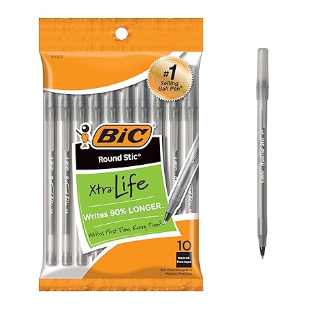 Bic Pens Classic Rnd Med Black 12x10 , Each