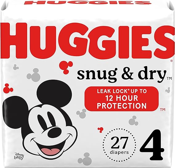 Huggies Snug & Dry Diapers Size 4 27 Ct , Briefs