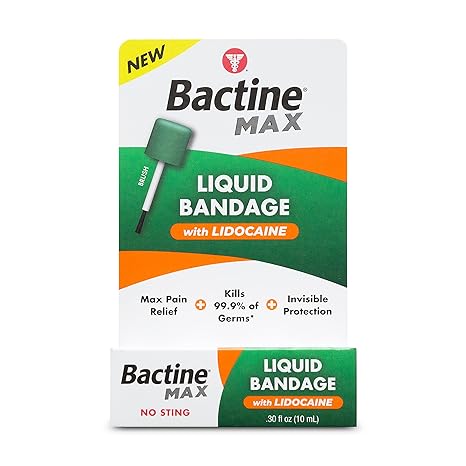 Bactine Max With Lidocaine Liquid Bandage 0.3 Oz , Liquid