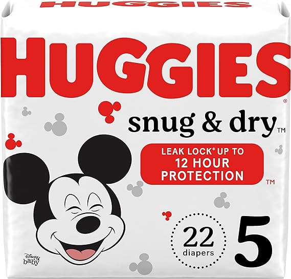 Huggies Snug & Dry Diapers Size 5 22 Ct , Briefs