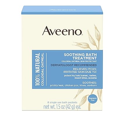 Aveeno Soothing Bath Treatment Fragrance Free 1.5 Oz , Packets