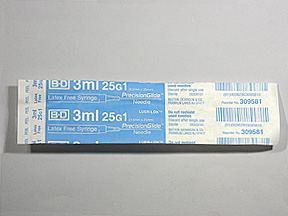 BD Syringe/Needle, 25G X 1in, 3mL, Luer-Lok Tip, 100ct , Syringes