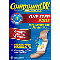 Compound W One Step Wart Remover Adhesive Strips 14 Ct , Adhesive Patches