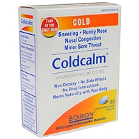 Boiron Cold Calm Cold Relief Quick Dissolve Tablets 60 Ct , Tablets For Rapid Dissolution (Not Sublingual)
