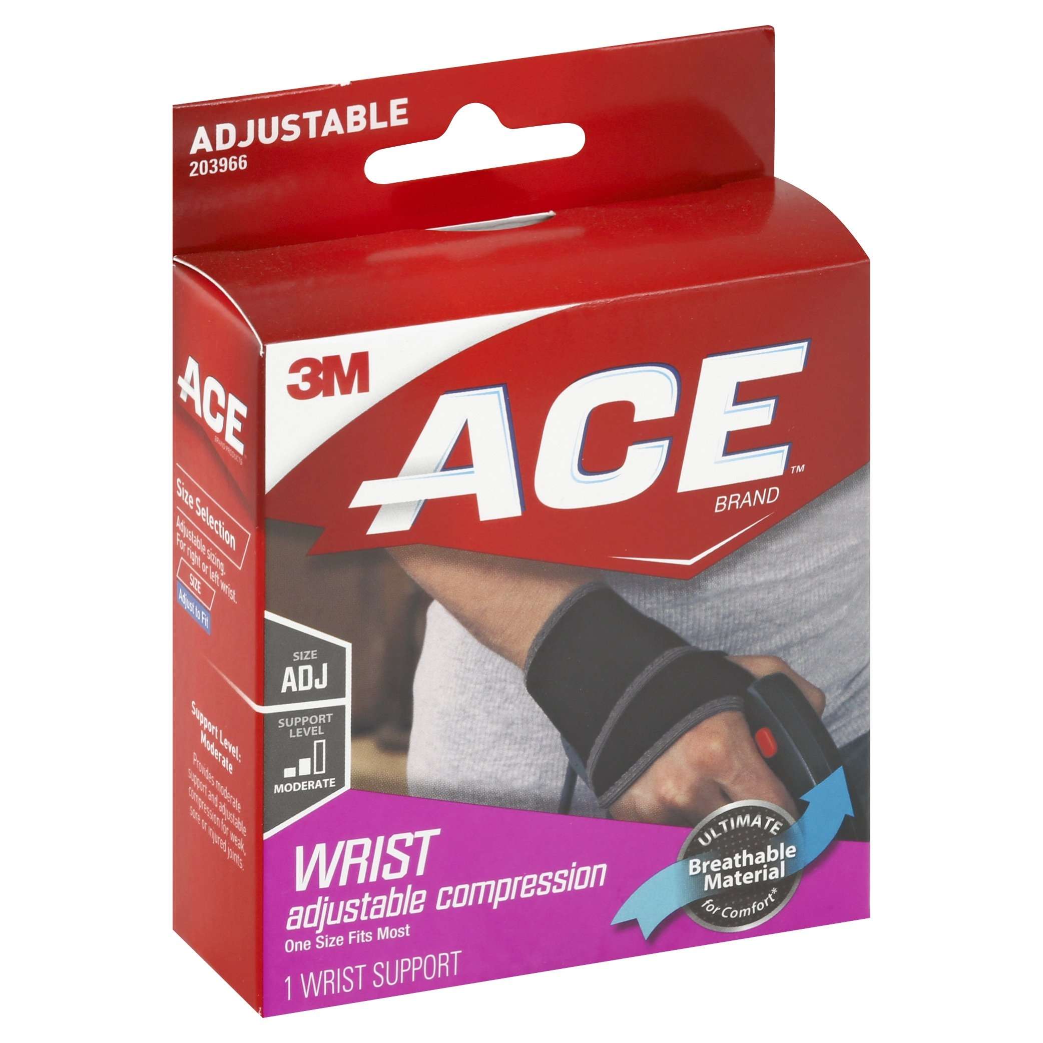 Ace Wrist Support One Size , Supports-braces