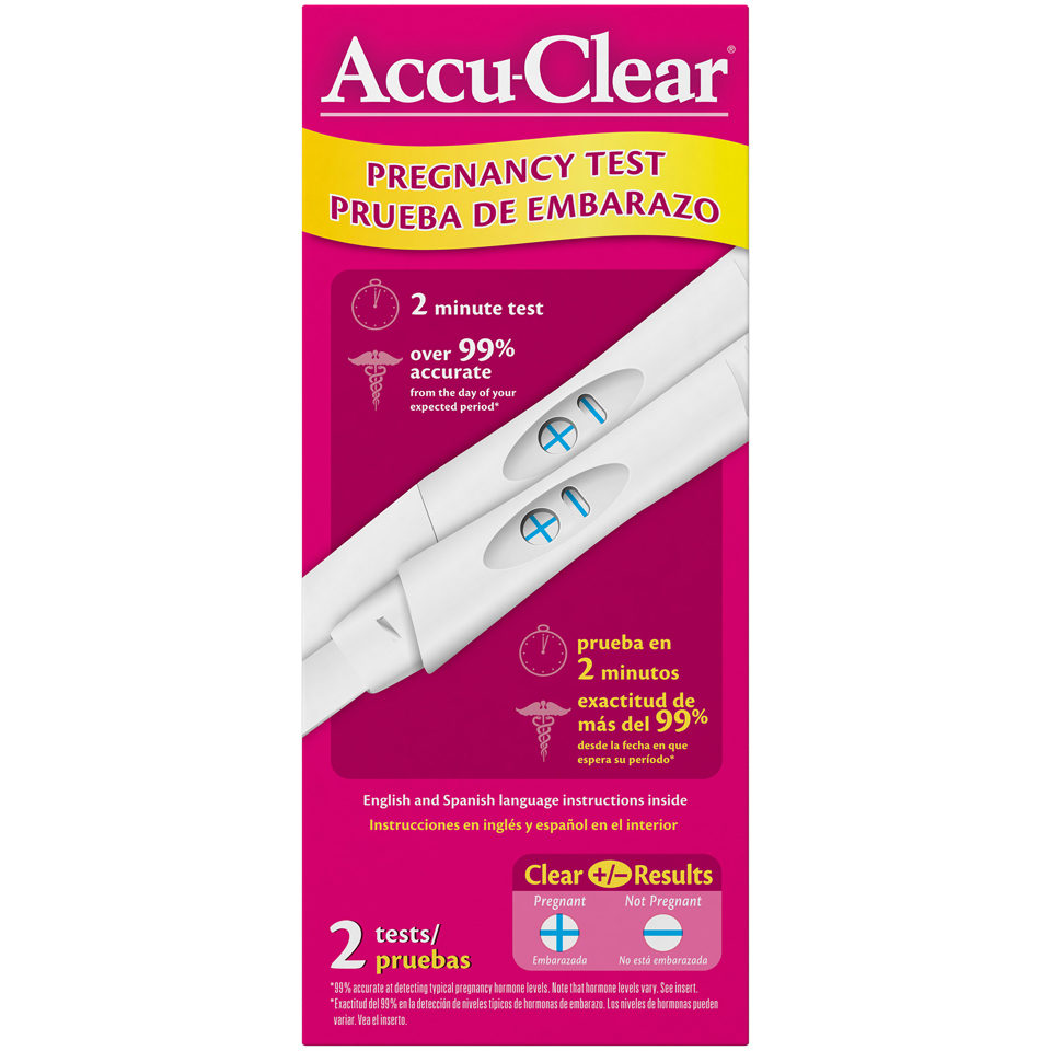 Accu-clear Pregnancy Test 2 Ct , Tests