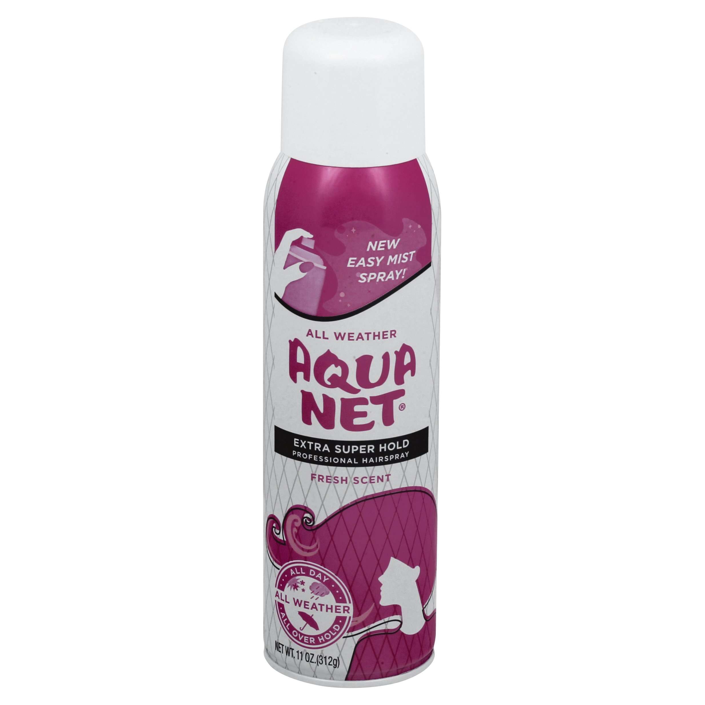 Aqua Net Hairspray Aerosol Extra Super Hold 11 Oz , Aerosol Non-medical