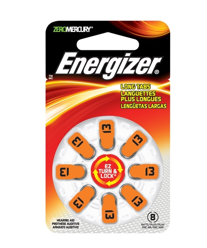 Energizer Hearing Aid Batteries Az13dp8 8 Ct (To Receive Case Equivalent Order 6) , Each