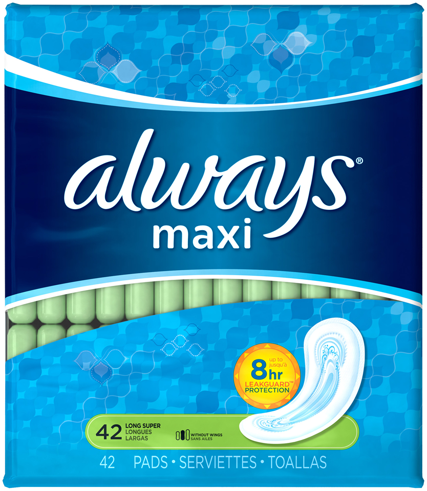 Always Maxi Long Sup Non-wing 6x42 , Pads-absorbent
