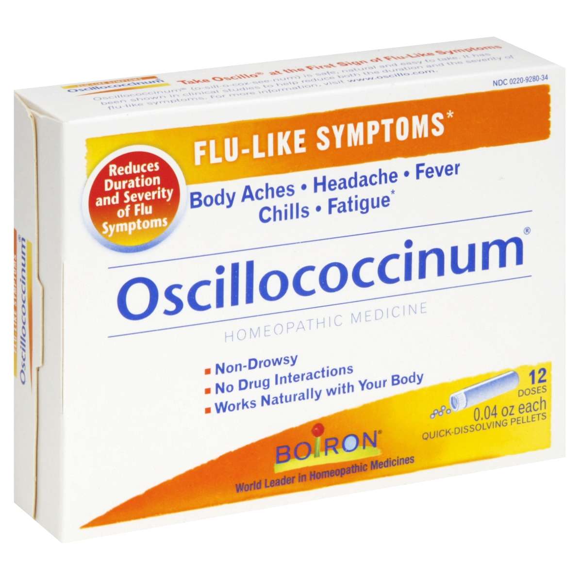 Boiron Oscillococcinum Flu Relief Quick Dissolve Pellets 12 Doses , Pellet