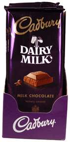 Cadbury Bar Dairy Milk 14x3.5oz , Each