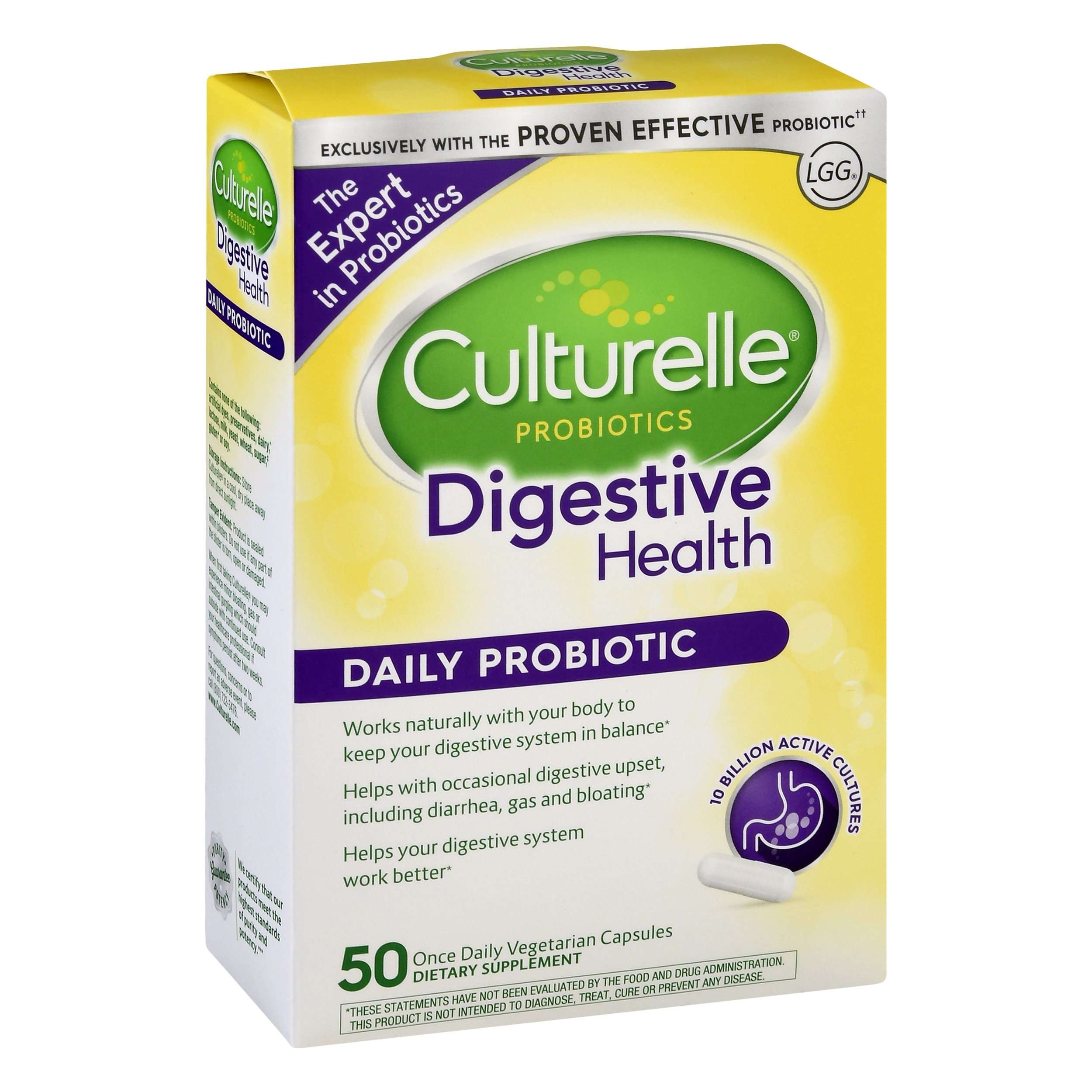 Culturelle Digestive Health Daily Probiotic Capsules 50 Ct , Capsules