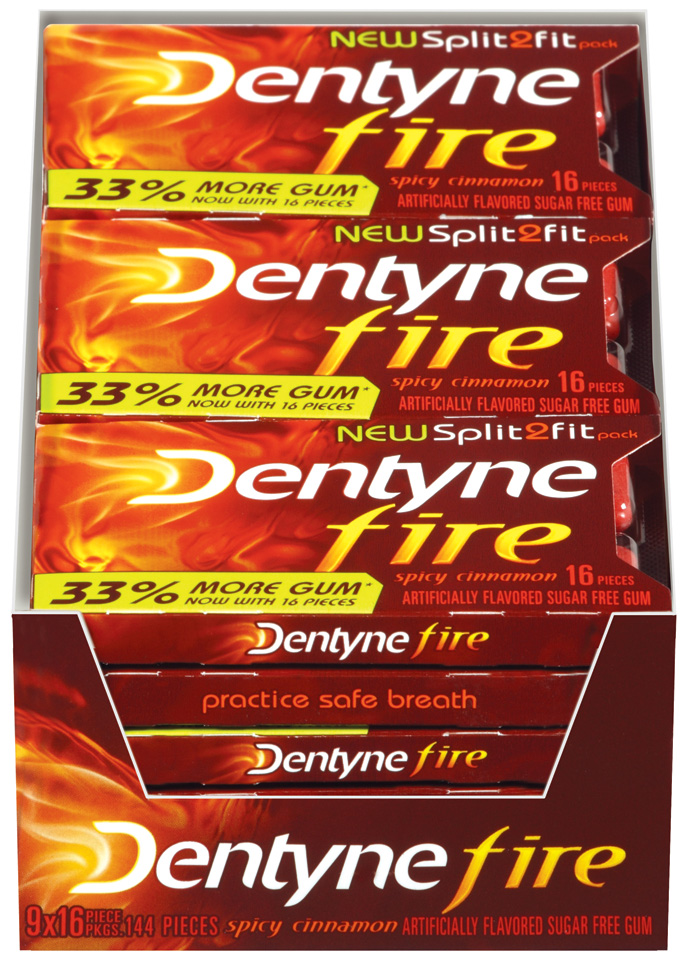 Dentyne Fire Split2fit S/f Cin 9x16 , Gum