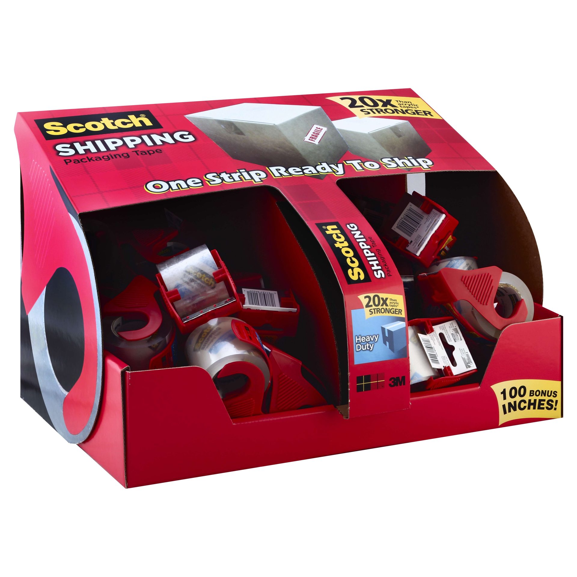 Scotch Heavy Duty Shipping Packaging Tape 800in 1 Ct (To Receive Case Equivalent Order 6) , Tape