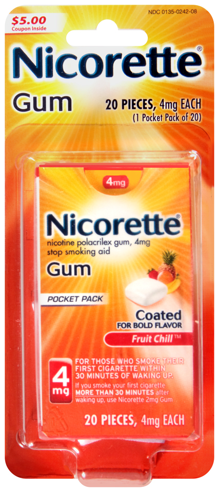 Nicorette Gm 4mg 20 Bpk Fruit Chl , Gum