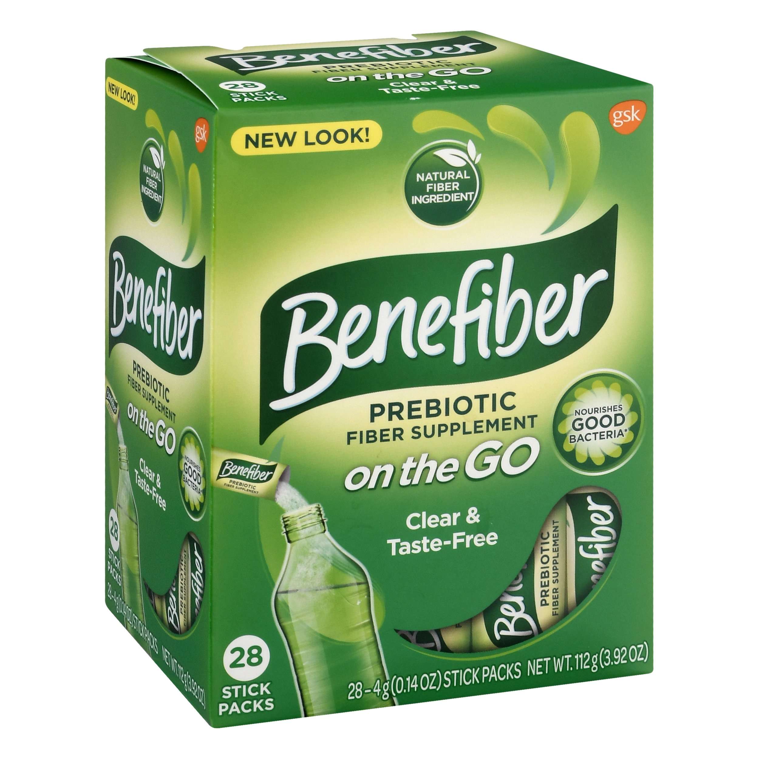Benefiber Unflavored Stick Packs Powder 28ct , Packets