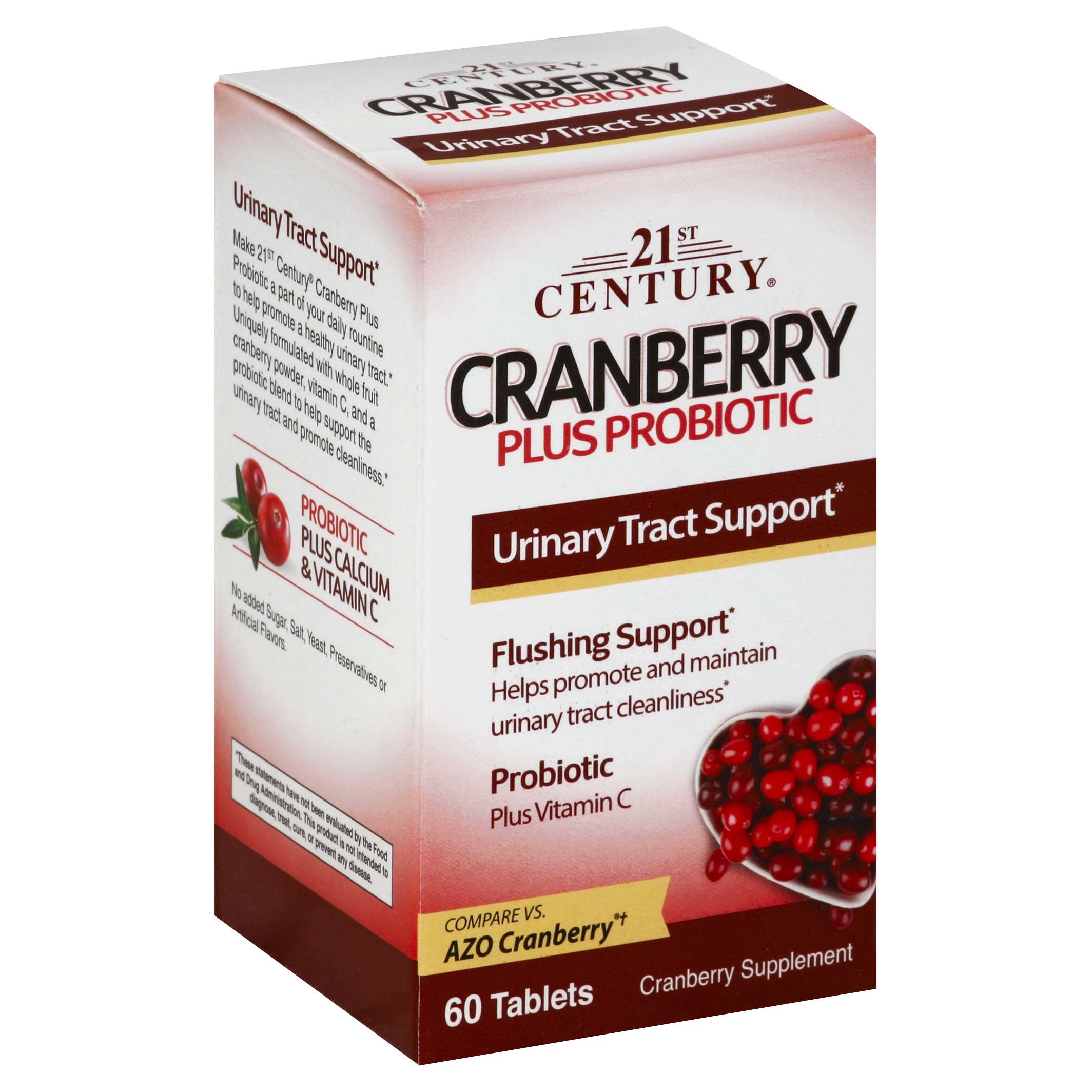 21st Century Cranberry Plus Probiotic Tablets 60 Ct , Tablets