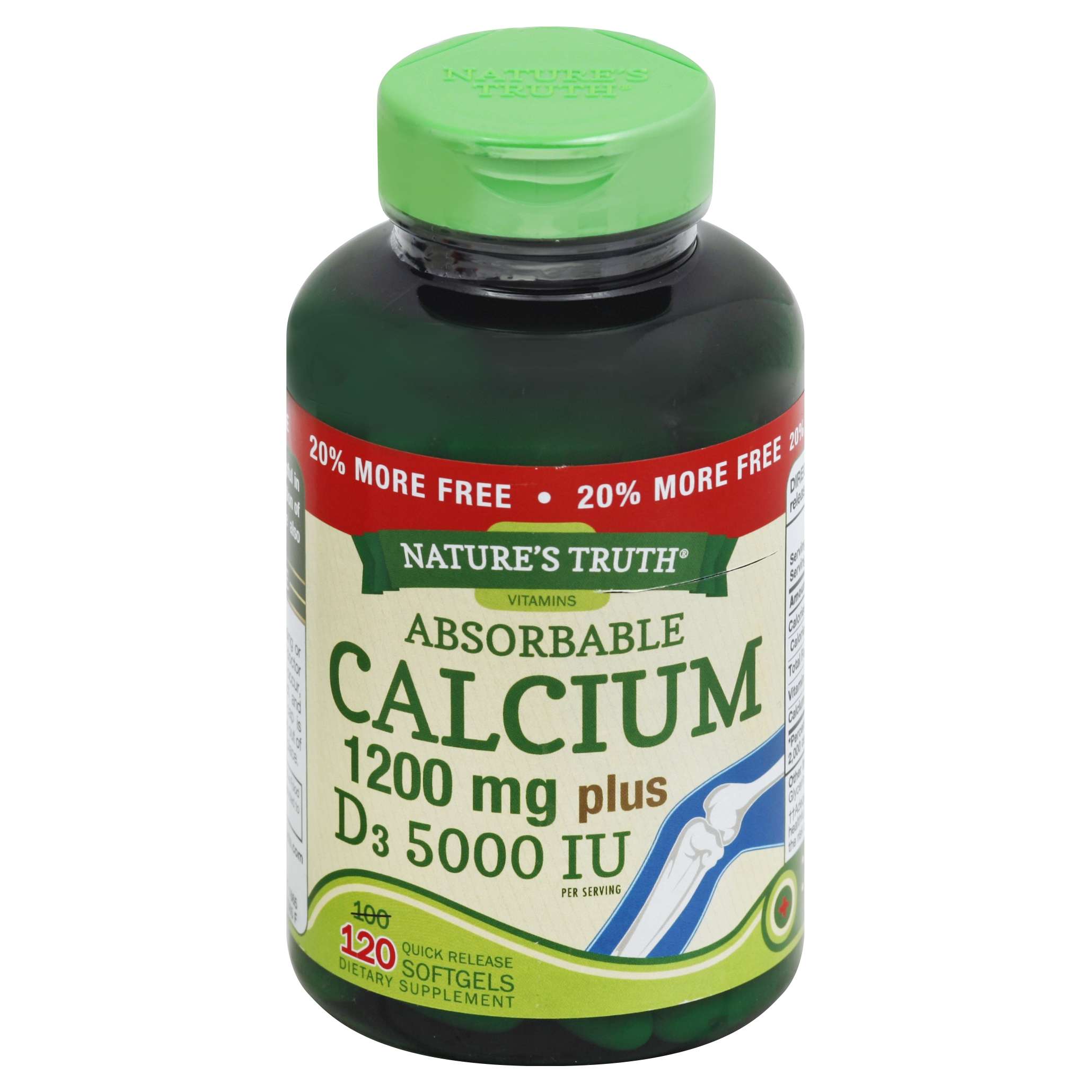 "Nature's Truth Calcium + D3 1 , Gelcap