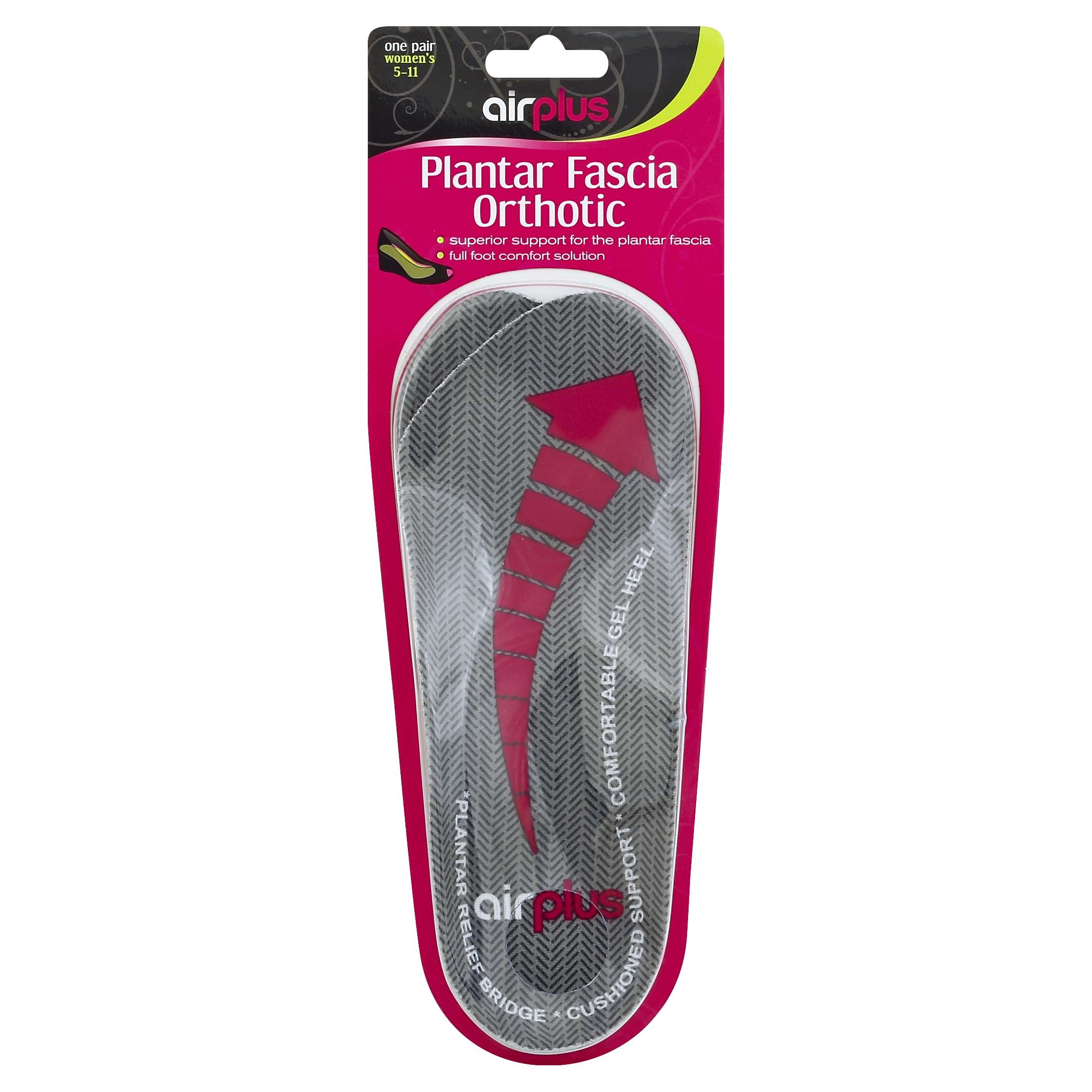 Airplus Plantar Fasciitis Orthotic Insoles Women's 1 Pr , Pads-all Other