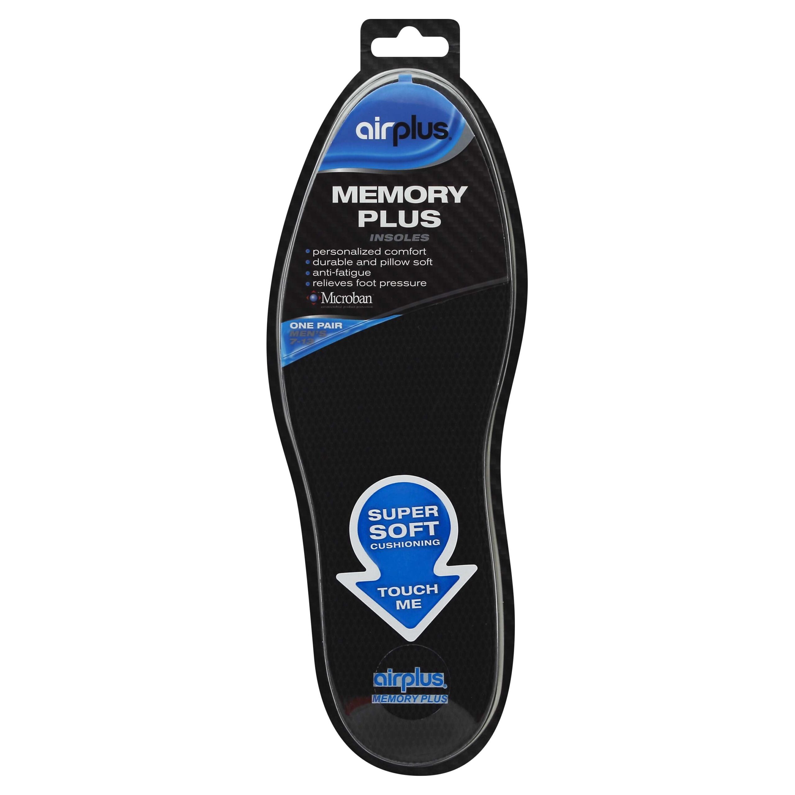 Airplus Memory Plus Insoles Men's 1 Pr , Pads-all Other
