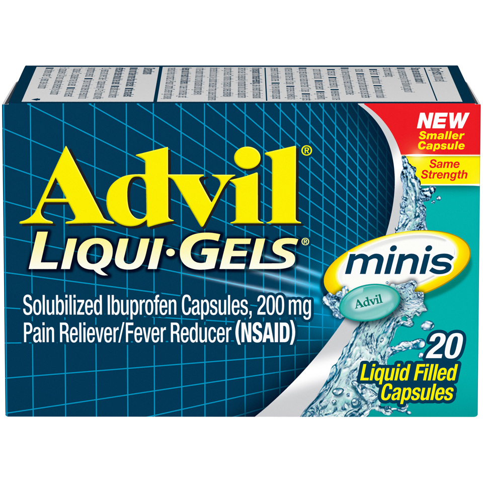 Advil 200mg Mini Liqui-gels 20 Ct , Gelcap