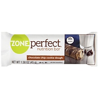 Zone Perfect Nutrition Bar Chocolate Chip Cookie Dough 12 Ct , Nutrition Bar
