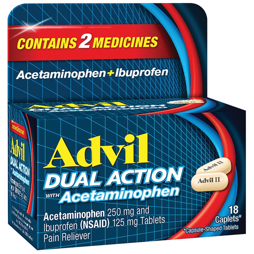 Advil Dual Action Tablets 18 Ct , Tablets