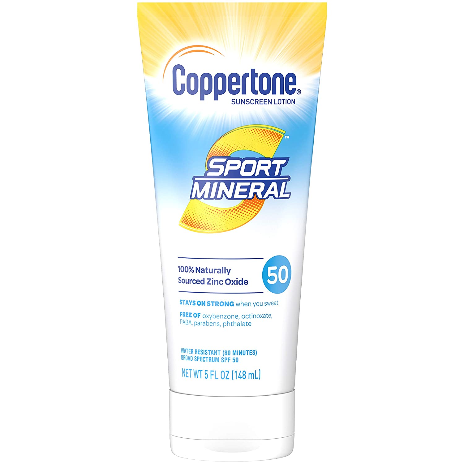 Coppertone Sport Mineral Spf50 Sunscreen Lotion 5 Oz , Lotion
