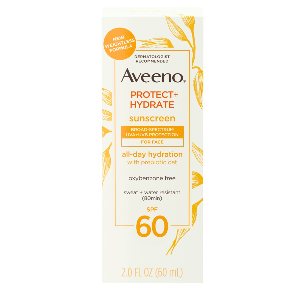 Aveeno Protect + Hydrate Face Sunscreen Spf60 Lotion 3 Oz , Lotion
