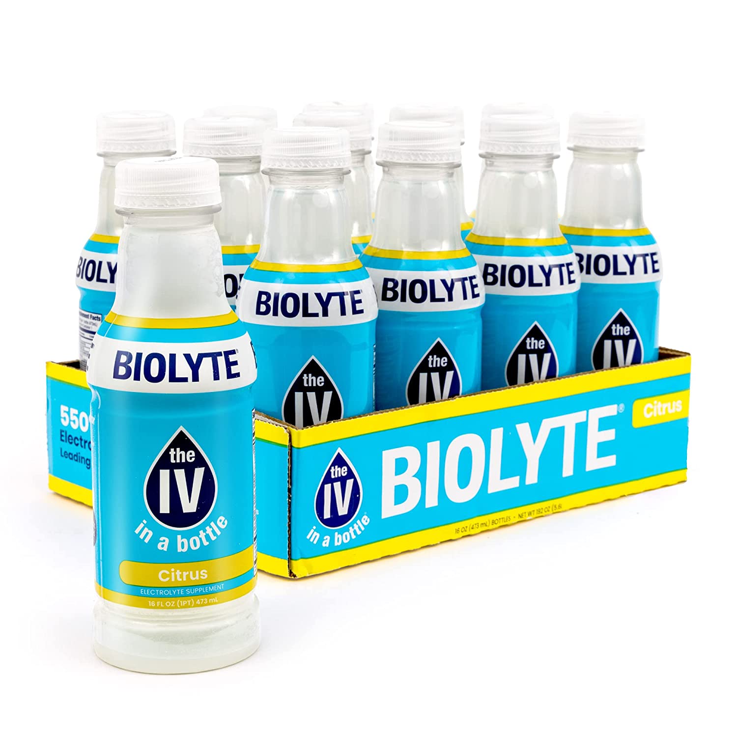 Biolyte Lq 12x16oz Citrus , Liquid